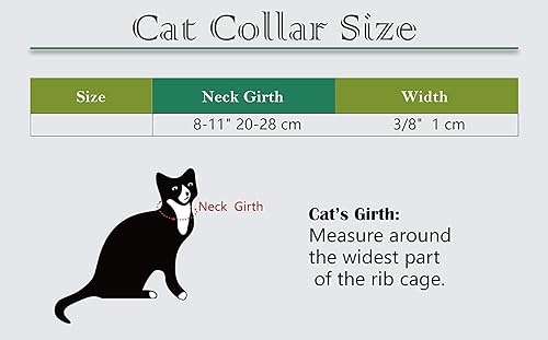 Miniatura 5 de chukchi corazón Bling collar de gato con cinturón de seguridad y campana 8  11 pulgadas, xs, Rosado
