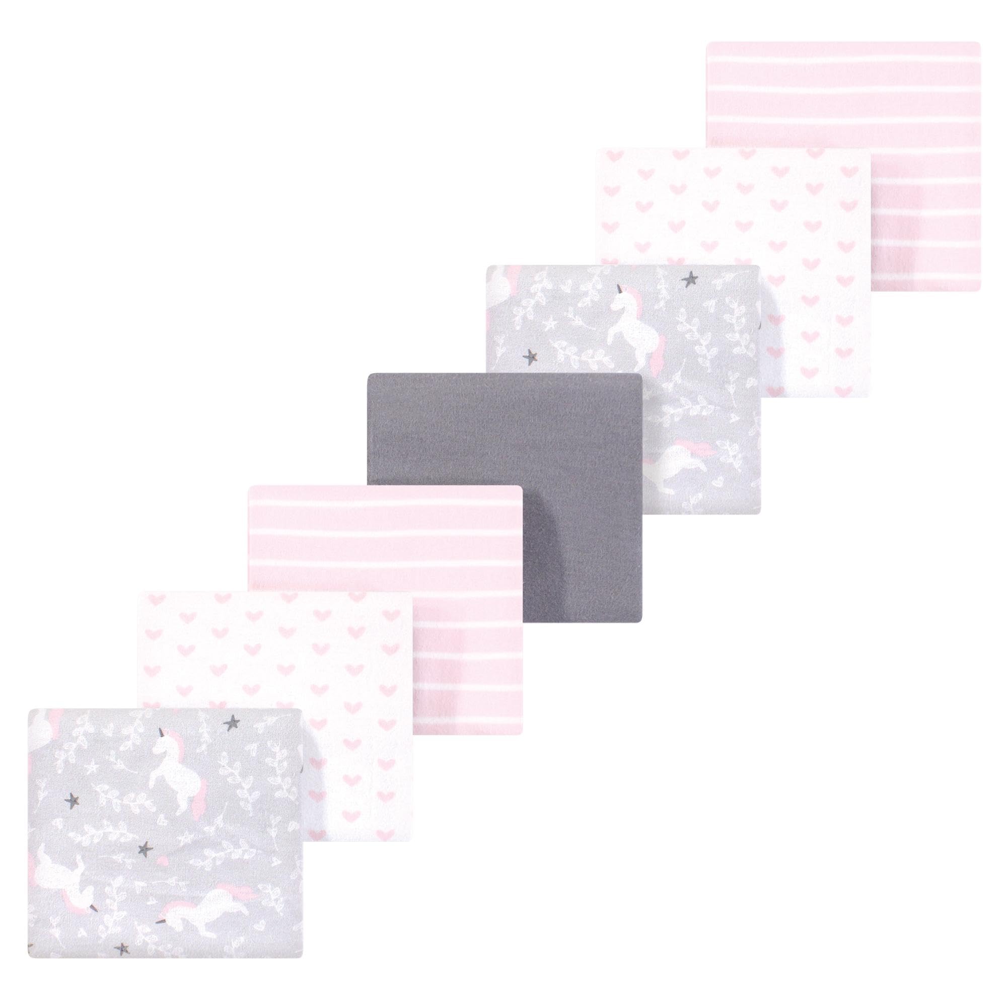Luvable Friends Little Treasure Flannel Receiving Blankets 7pk
