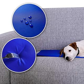 lionto Tappetino refrigerante per Animali Domestici Tappetino rinfrescante per Cani, (XL) 120x80 cm Blu