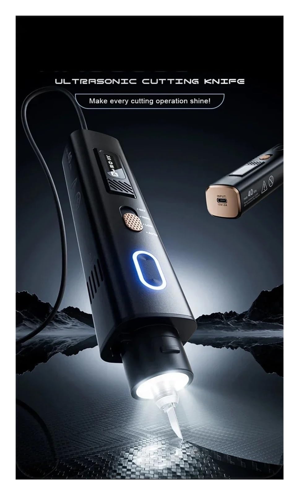 Amazon.co.jp: 電動超音波カッティングナイフ、JAKEMY JM-Y10 Proと