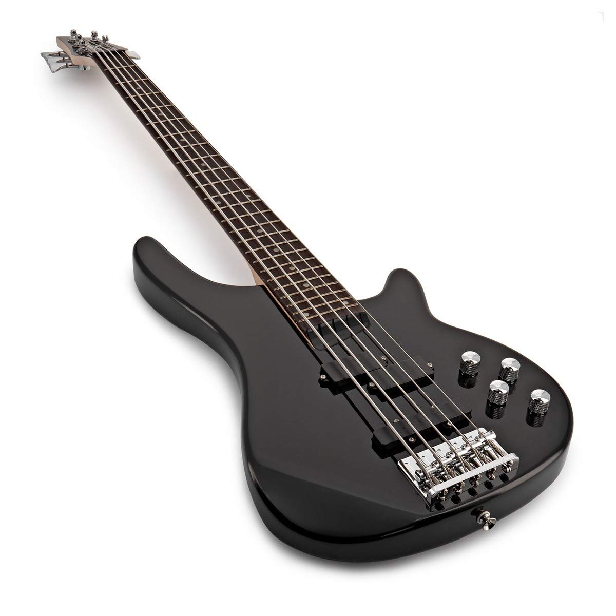 Basso a 5 Corde Chicago di Gear4music Nero