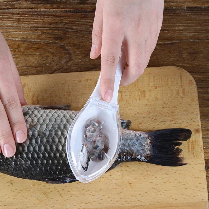 【もう鱗が散らない】魚の鱗スクレーパースクラップツール　ブルー もう鱗が散らない】 魚の鱗スクレーパースクラップツール ブルー 【歯】