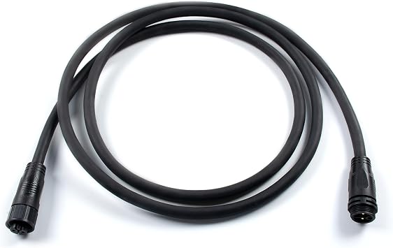 RDJ Bouns Grow Light Extension Cord, 2-Pin M20 Waterproof Male and Female Connector 6.6 ft. Long SJOW 2x14AWG 20 Amp 500V Power Output Rubber Extension Cord Perfect for Tents and Small Spaces