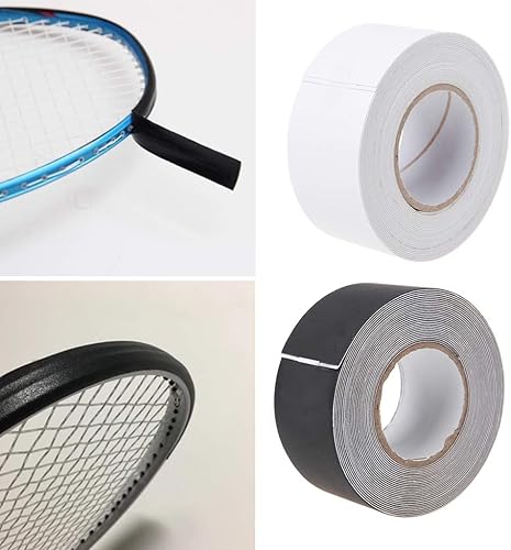 Miniatura 6 de Cinta de protección para la cabeza de raqueta de tenis de 196.9 in, reduce el impacto y la fricción, pegatinas, raqueta de tenis, protector de