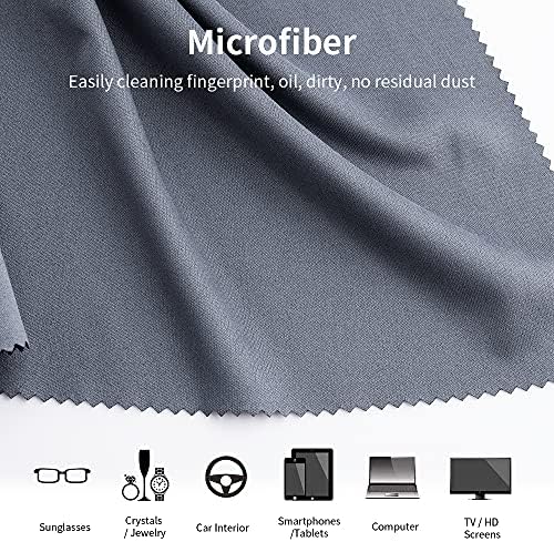 K&F Concept 4 Pack 40.6*40.6cm Microfiber Cleaning Cloths - EXTRA LARGE PACK for Cleaning Camera Lenses, Glasses, Screens, Cameras, Eyeglasses, LCD TV Screens, Tablets Washable
