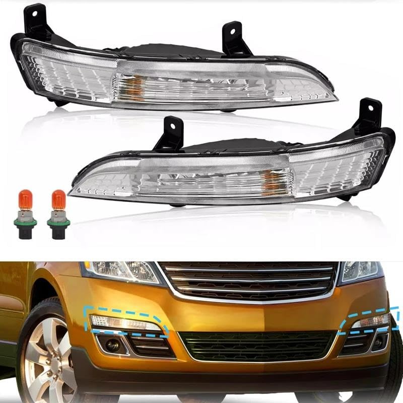 Feu avant antibrouillard droit pour Chevy Traverse 2013-2017 clignotant LED - 5