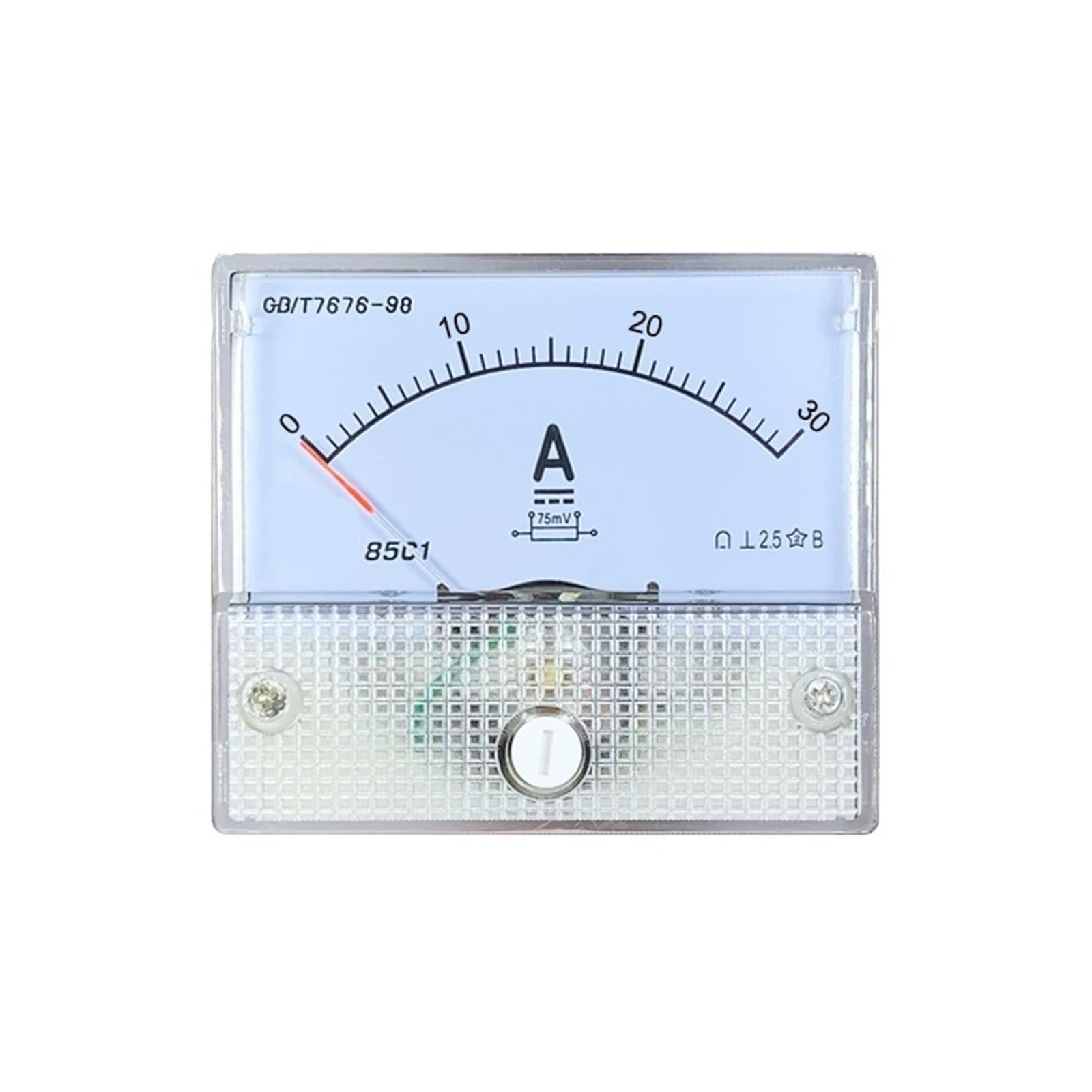 Ampèremètre à aiguille 85c1 cadran analogique DC 30A 75mV pour tableau de bord