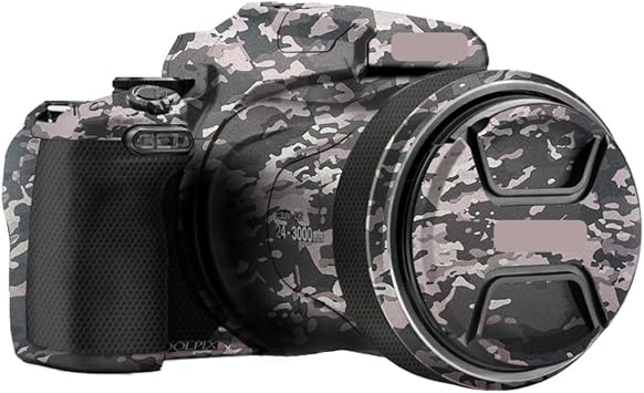 COOLPIX P1100 Anti-Scratch Camera Skin Wrap Sticker Vinyl Protective Film Body Protector Coat Decals Cover for Nikon COOLPIX P1100Field Camouflage