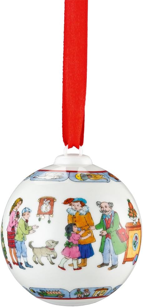 Hutschenreuther 02252-722980-27940 Porcelain Bauble 2016 "Christmas Food Diameter 6 cm Porcelain Multi-Coloured 7.5 x 7.5 x 10.5 cm