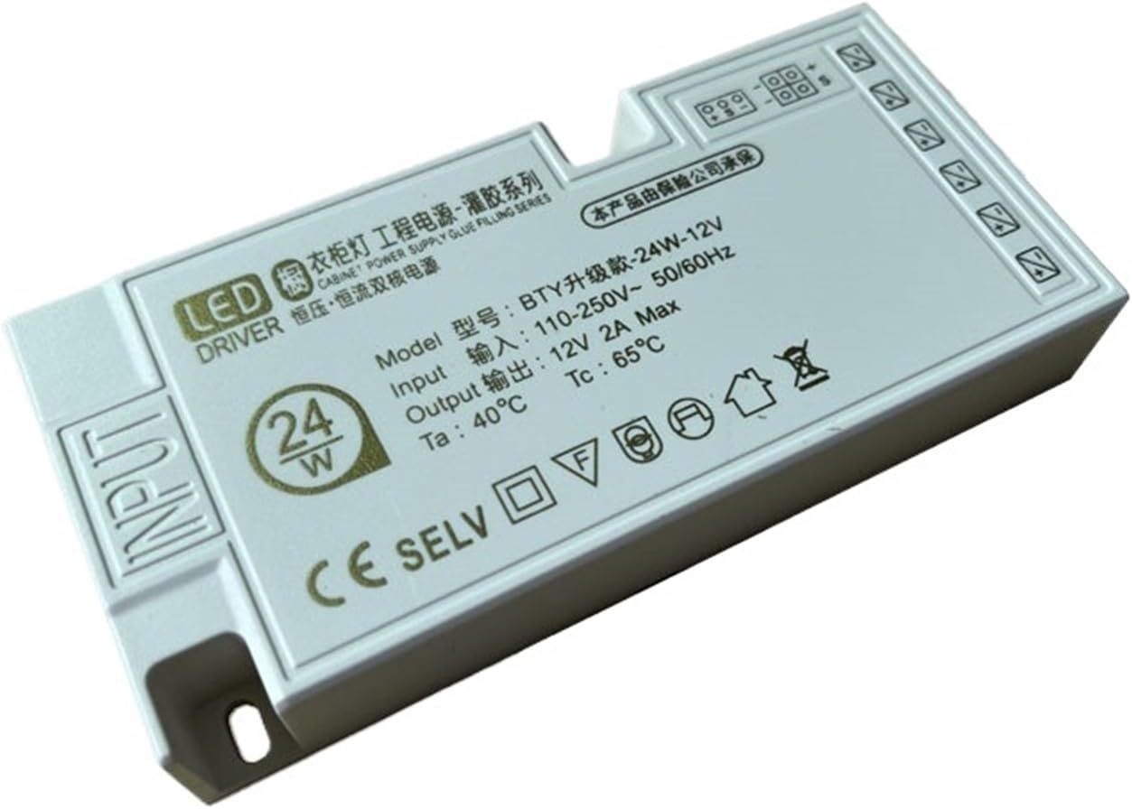 LED Wardrobe Cabinet 12V Power Supply Light Interface Induction Thin Switch DC24V Transformer Wine Cabinet Light Master Control(12V 3A 36W)