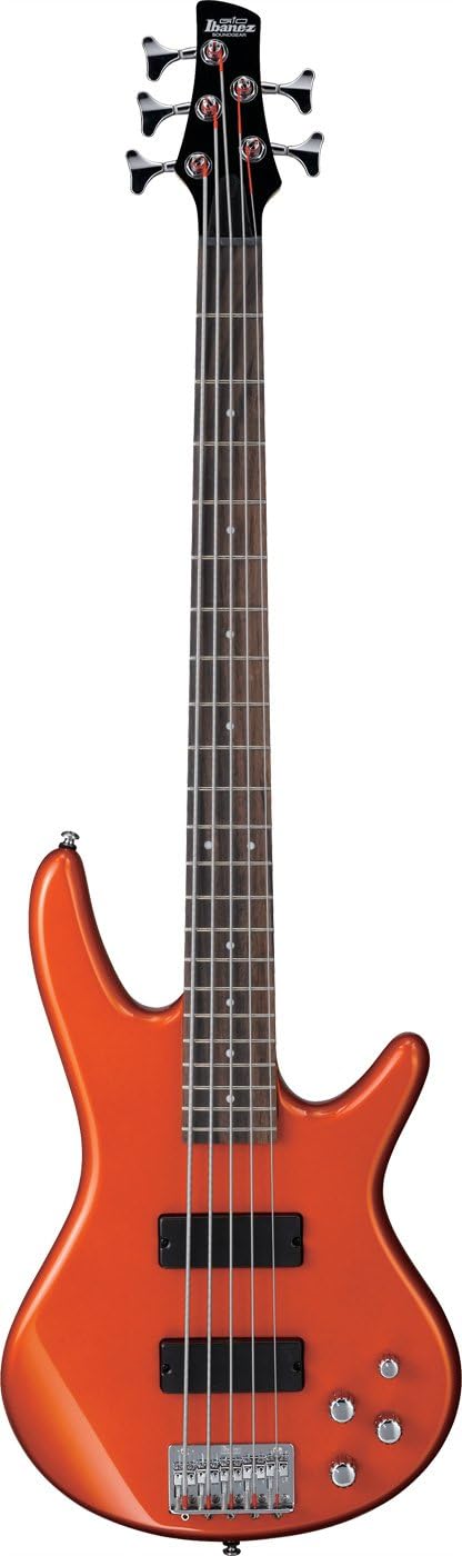 Ibanez Gio SR 5 String Electric Bass - Roadster Orange Metallic