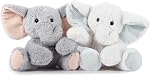 TCBunny Bébé Elephant Bedtime en peluche d'animaux farcis cadeau de jouet 11", Les enfants (blancs)
