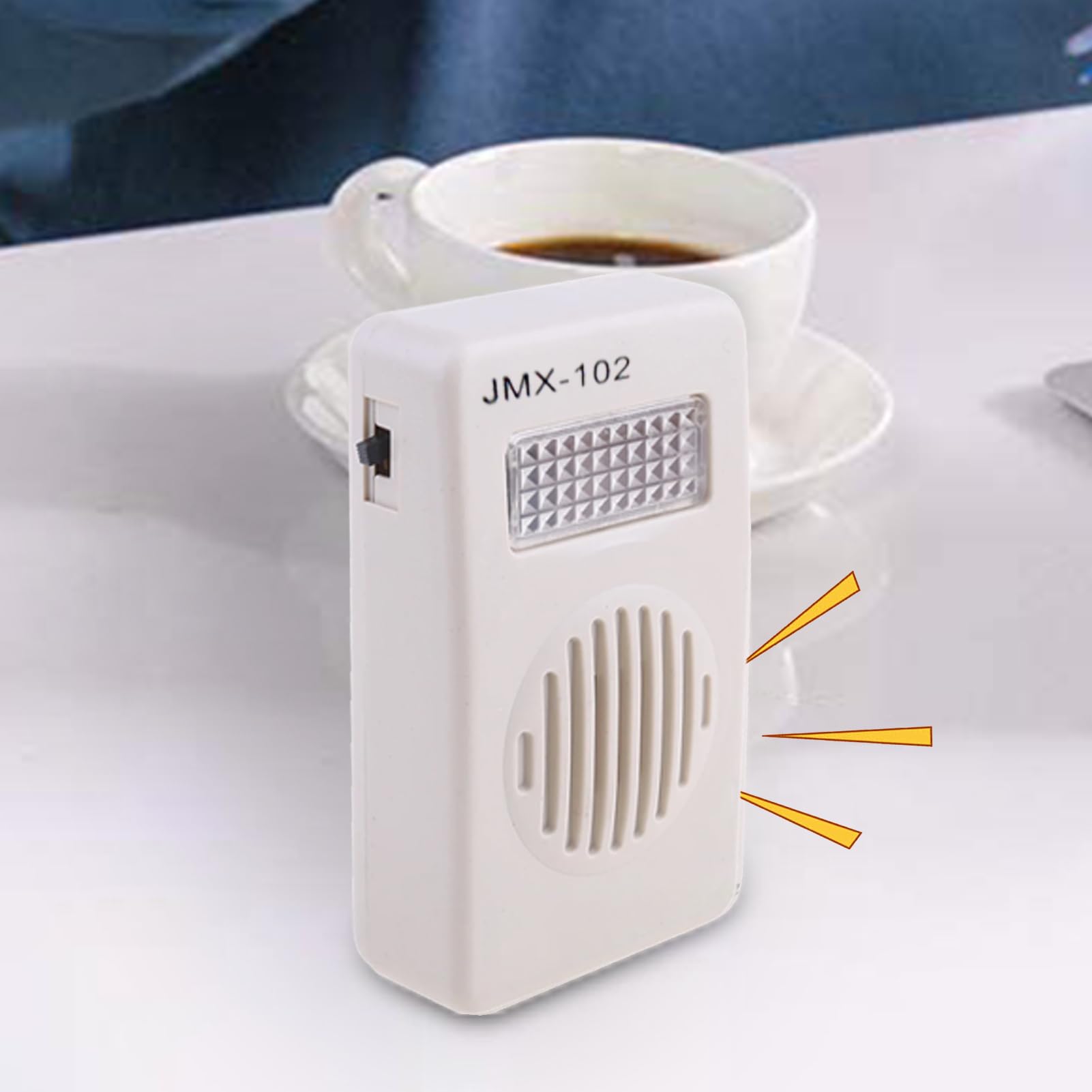 Amplificateur de Sonnette pour téléphone | Amplificateur de Volume 70 DB avec indicateur, indicateur Lumineux pour appels téléphoniques Fixes domestiques et Bureaux