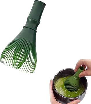 Matcha Brush Whisk,Plastic Tea Whisk Plastic Tea Set Matcha Whisk for Matcha Tea Matchas Brush Japanese Accessories Ceremony for Matcha Drinks Desserts Baking Tea Ceremony for Dishwasher Safe