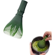 Matcha Brush Whisk,Plastic Tea Whisk Plastic Tea Set Matcha Whisk for Matcha Tea Matchas Brush Japanese Accessories Ceremony for Matcha Drinks Desserts Baking Tea Ceremony for Dishwasher Safe