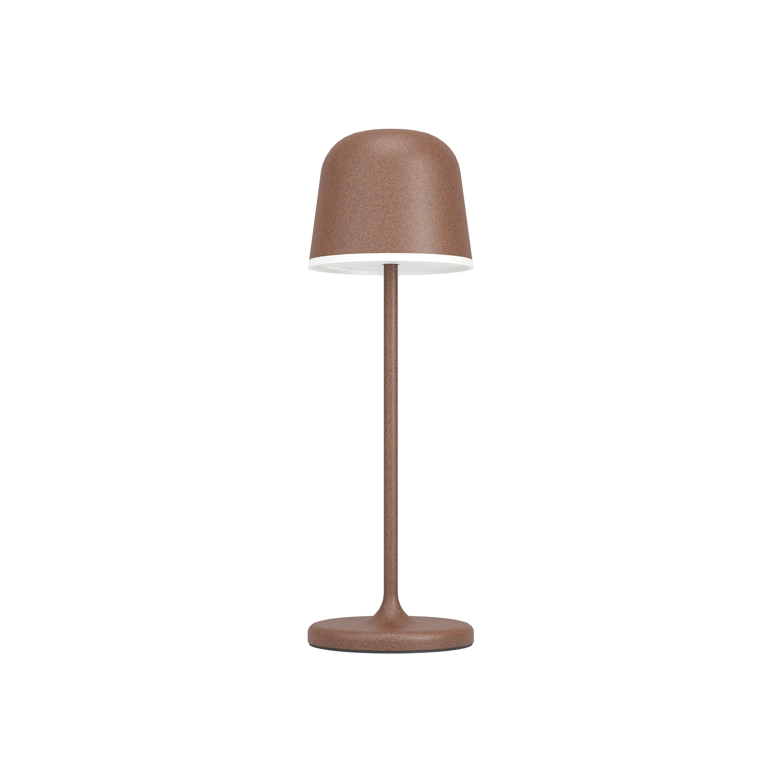 Eglo Unisex Brown Mannera Steel Auburn & White Touch Dimmer Table Lamp In