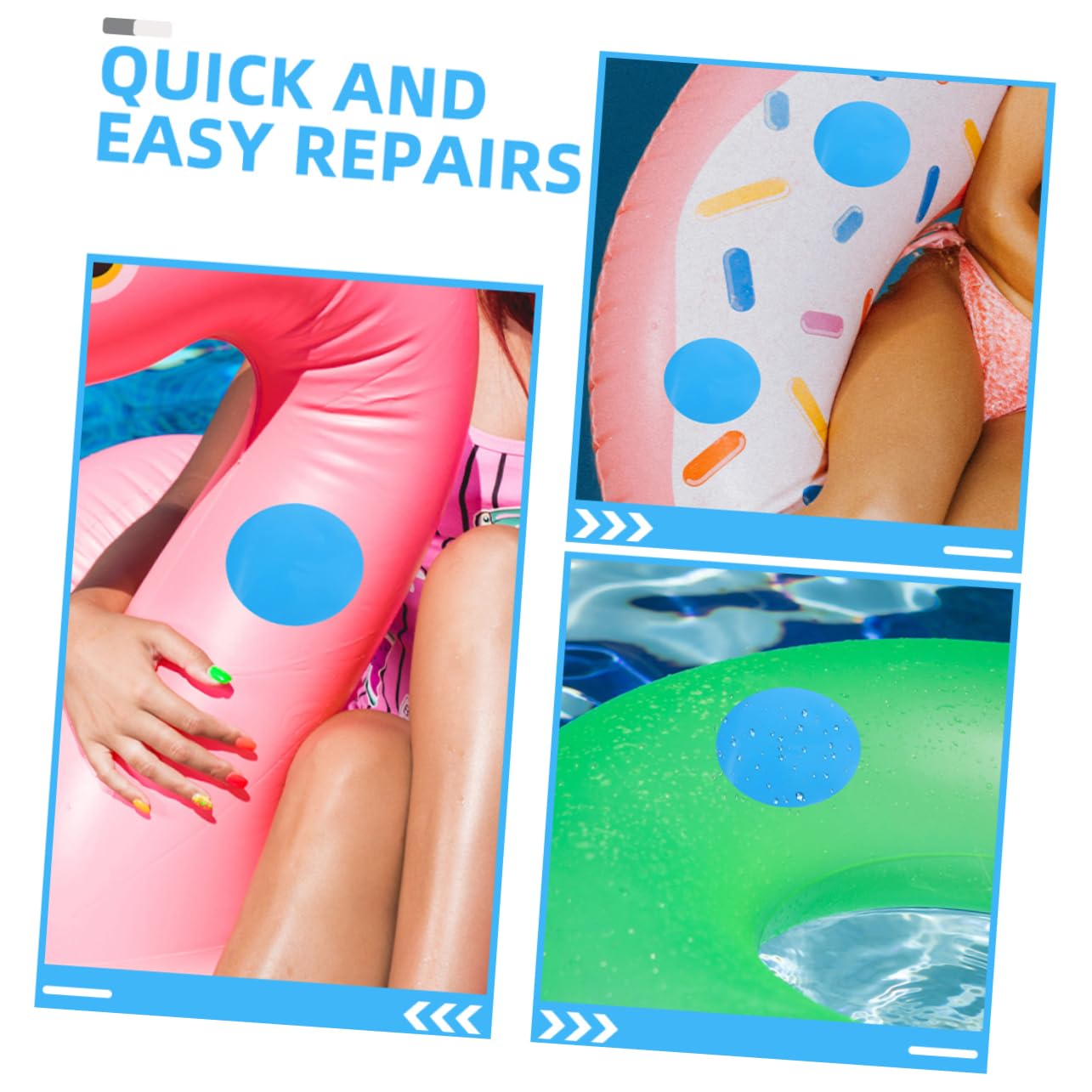 ibasenice Reparatur Patches Für Aufblasbare Boote Flicken Für Schwimmringe Luftmatratzen Und Kajaks Anzuwenden Für Pool Reparaturen Und Outdoor Aktivitäten
