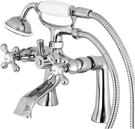 Kingston Brass KS268C Kingston Clawfoot Tub Faucet, 7Inch Center