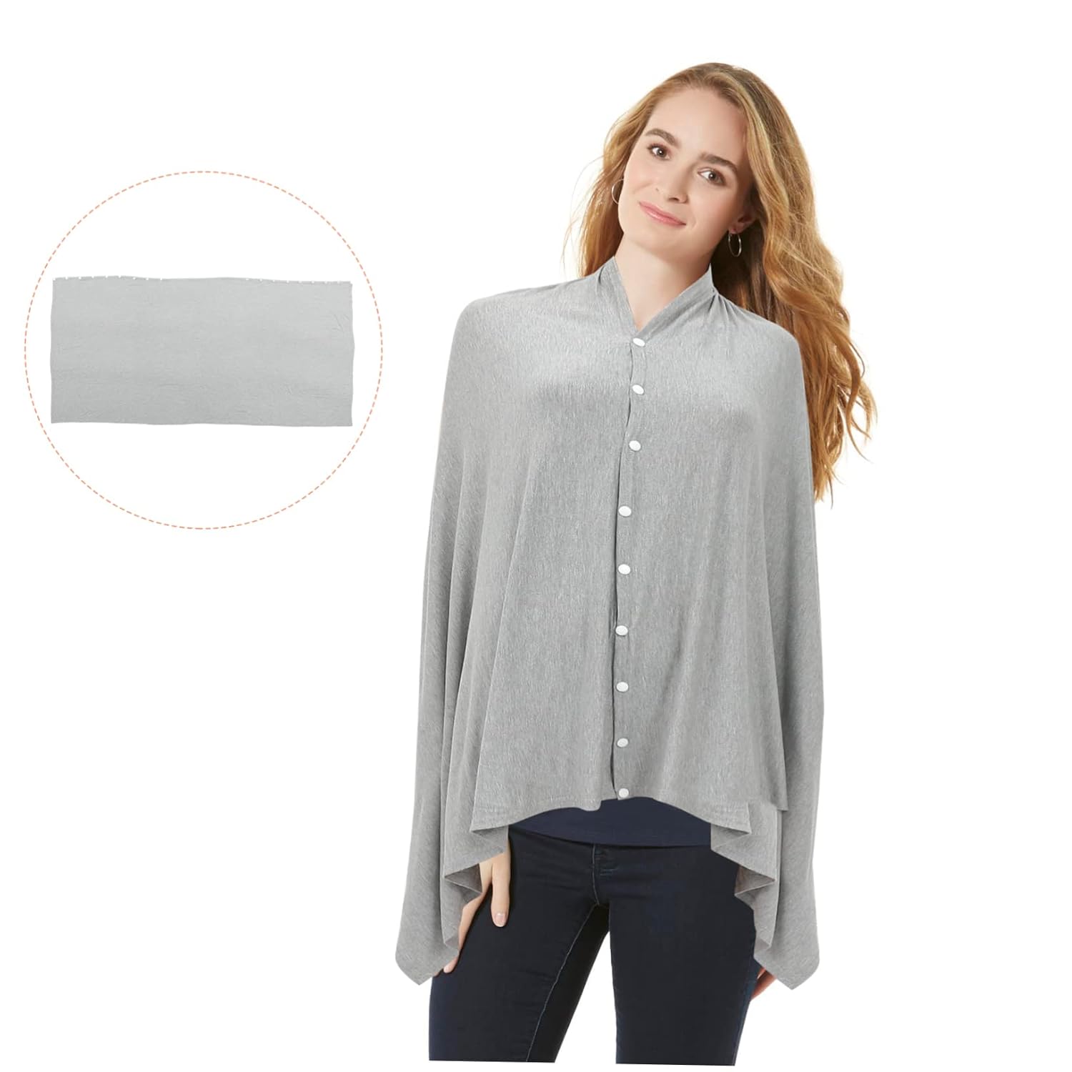 Cloak Nursing Cover for Privacy Breastfeeding Soft Cotton Nursing Towel Lightweight and Breathable Design for Moms The to Fold and Store