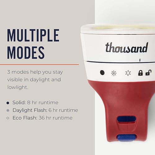 Miniatura 4 de Thousand Traveler - Luz magnética para bicicleta, luz LED recargable de alto lúmenes para bicicleta y bicicleta eléctrica, accesorio de seguridad