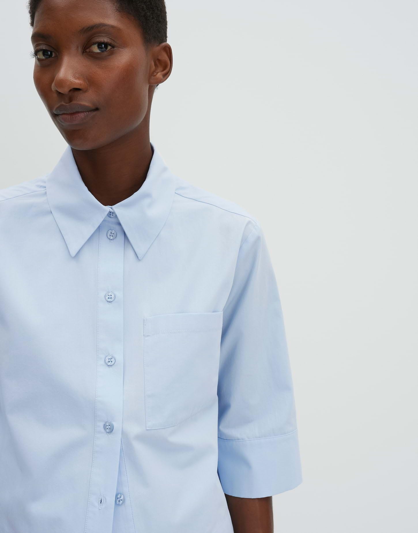 someday Damen Hemdbluse | Boxy Hemdbluse aus Baumwollpopeline
