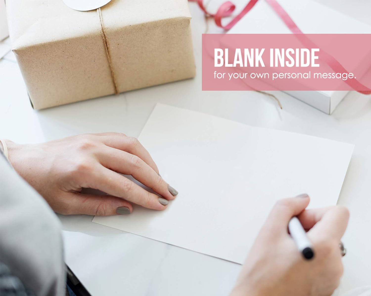 Hill Valley Greetings Navy Blue Formal Thank You Cards with Border - 48 Classic Note Cards with Envelopes - Perfect for Business Professionals & Special Events - Image 2