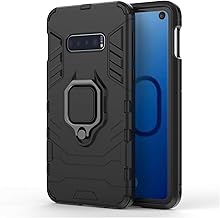 Cover for Samsung Galaxy S10E, Full Body Case, Shockproof Cover with 360° Magnetic Ring, Hard Protective Case with Protective Camera (Black)