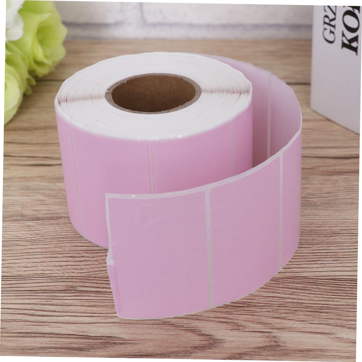 Etichette Termiche Rosa 60x40 Mm, 2 Pezzi Autoadesive | Carta Termica, Stampa Codice a Barre, Informazioni Chiare e Resistenza All'acqua