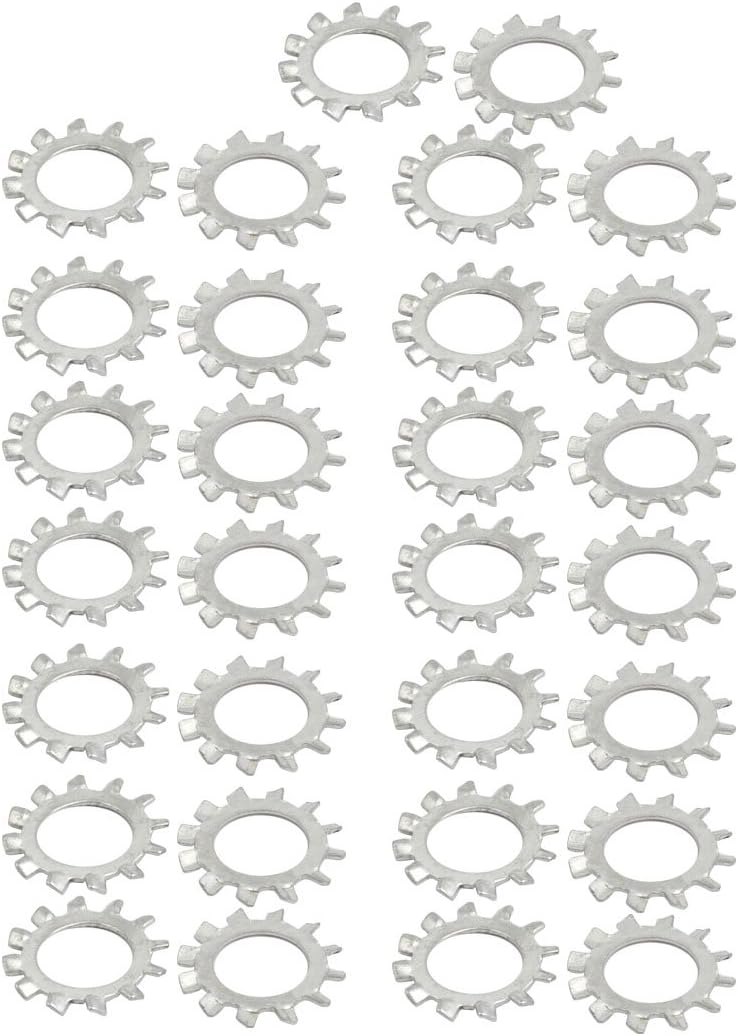 12mm Inner Quality Parts Dia Carbon Steel Zinc Plated External Tooth Lock Washer 30pcs Model:20as127qo765