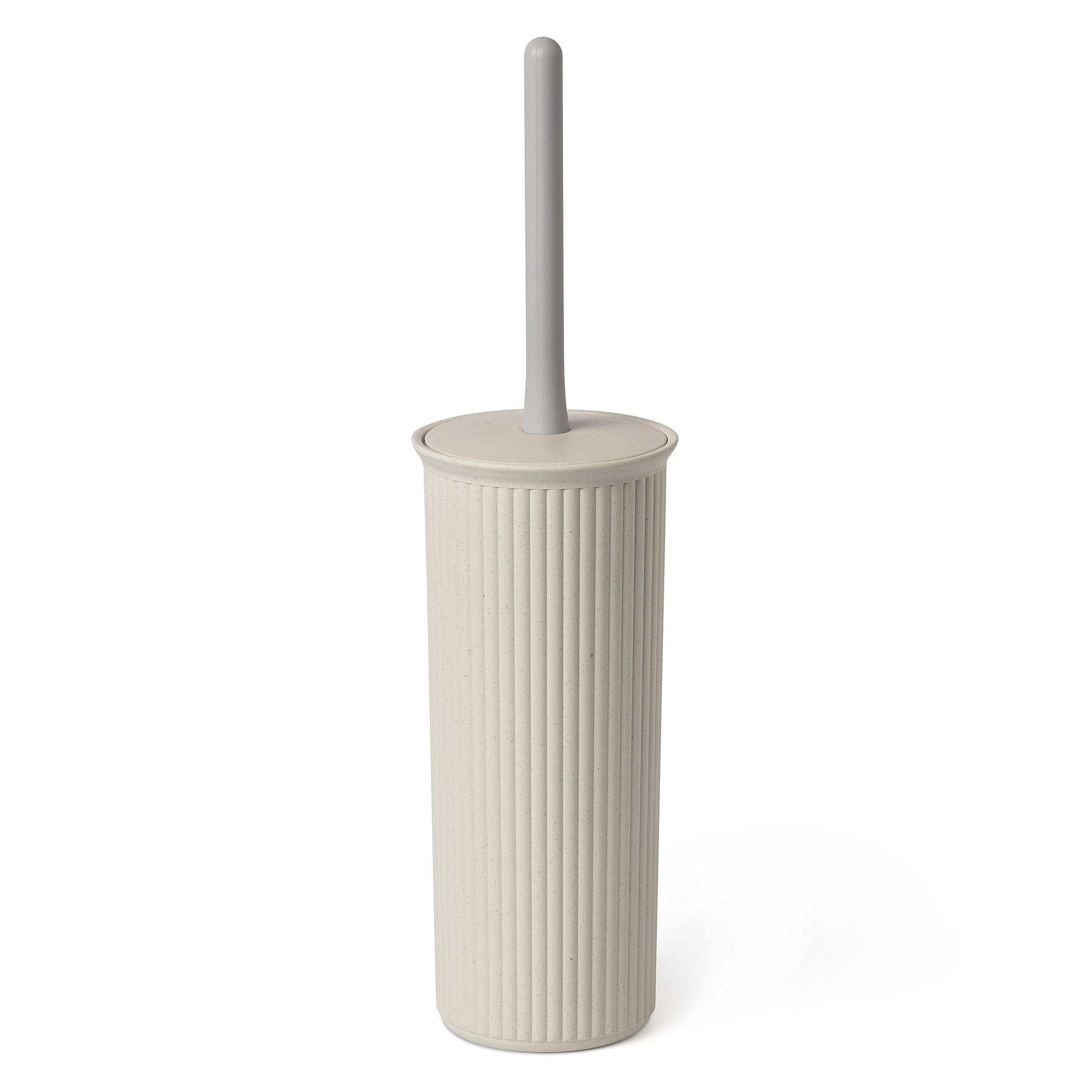 TATAY Toilet Brush | Compact and Functional Design | BPA-Free Recycled Plastic Toilet Brushes | Made in Spain | 9.5 x 9.5 x 39.5 cm - Baobab Collection - Ecohome