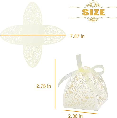 Miniatura 9 de GOLF Cajas de dulces de rosas cortadas con láser, cajas de regalo, 70 unidades, cajas de regalo para despedida de soltera, aniversario, cumpleaños,