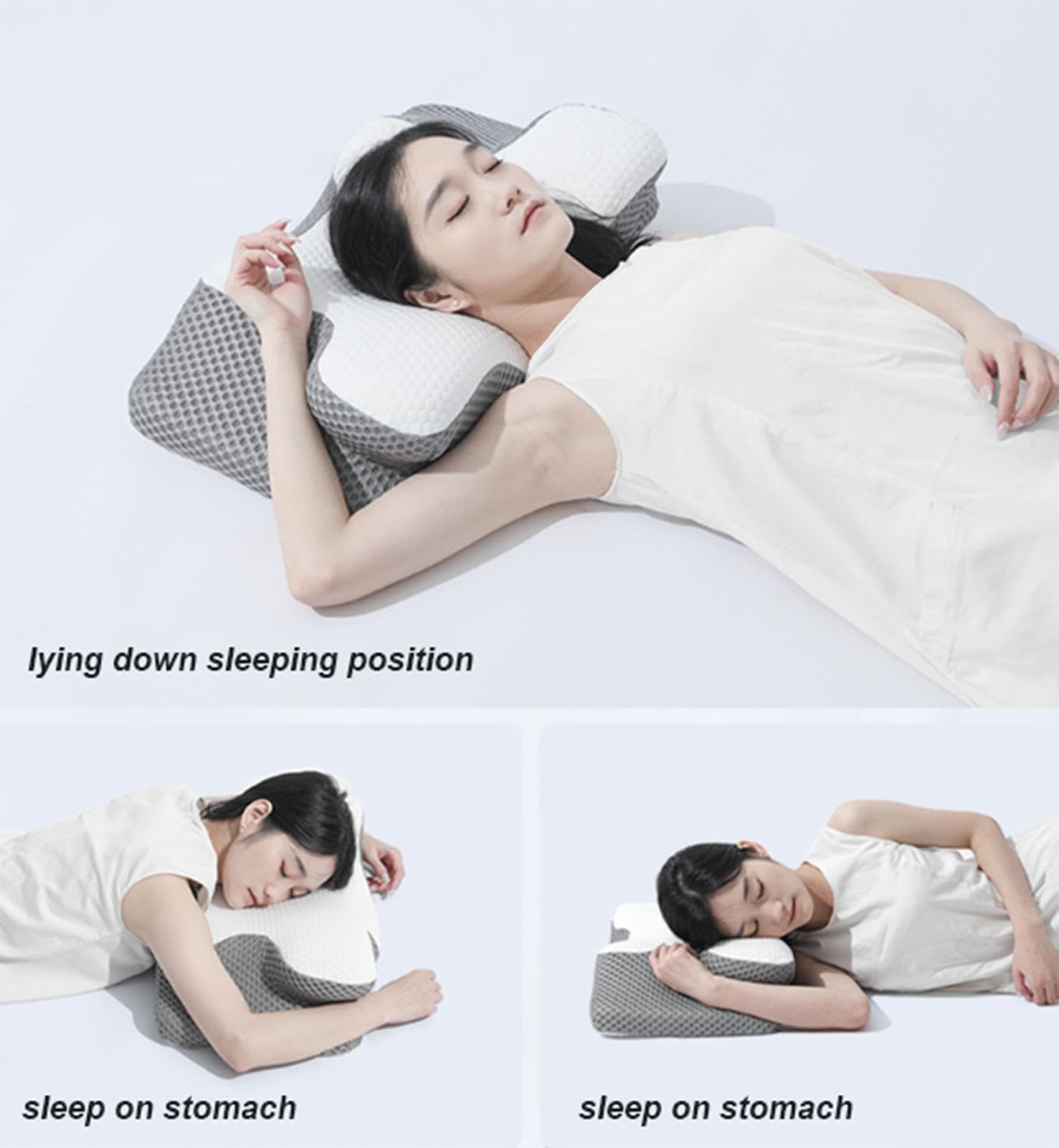Cuscino Cervicale In Memory Foam Per Dolori Al Collo E Spalle: Cuscino Ergonomico Regolabile Per Dormire Su Fianco E Schiena