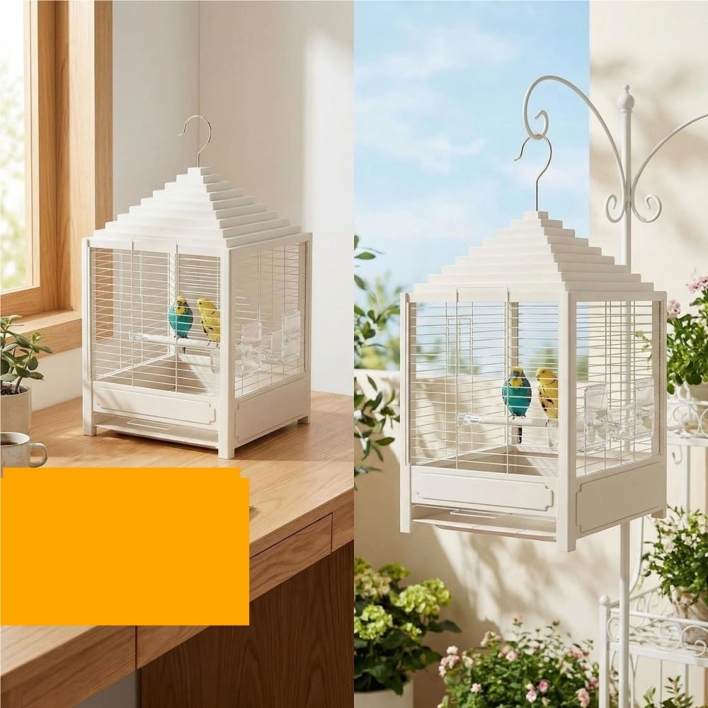 Gabbia for uccelli Clear House, gabbia trasparente sospesa for piccoli uc