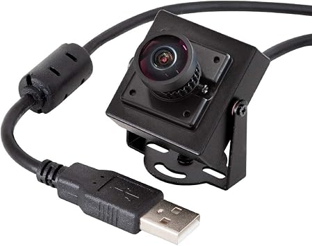 Arducam 1080P Low Light WDR USB Camera Module with Metal Case, 2MP 1/2.8" CMOS IMX291 160 Degree Ultra Wide Angle Mini UVC Webcam Board with Microphone