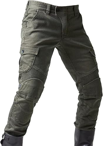 Miniatura 3 de Pantalones de motociclista para hombre, para motocicleta, motocross, a la rodilla, a la cadera, pantalones blindados resistentes al desgaste