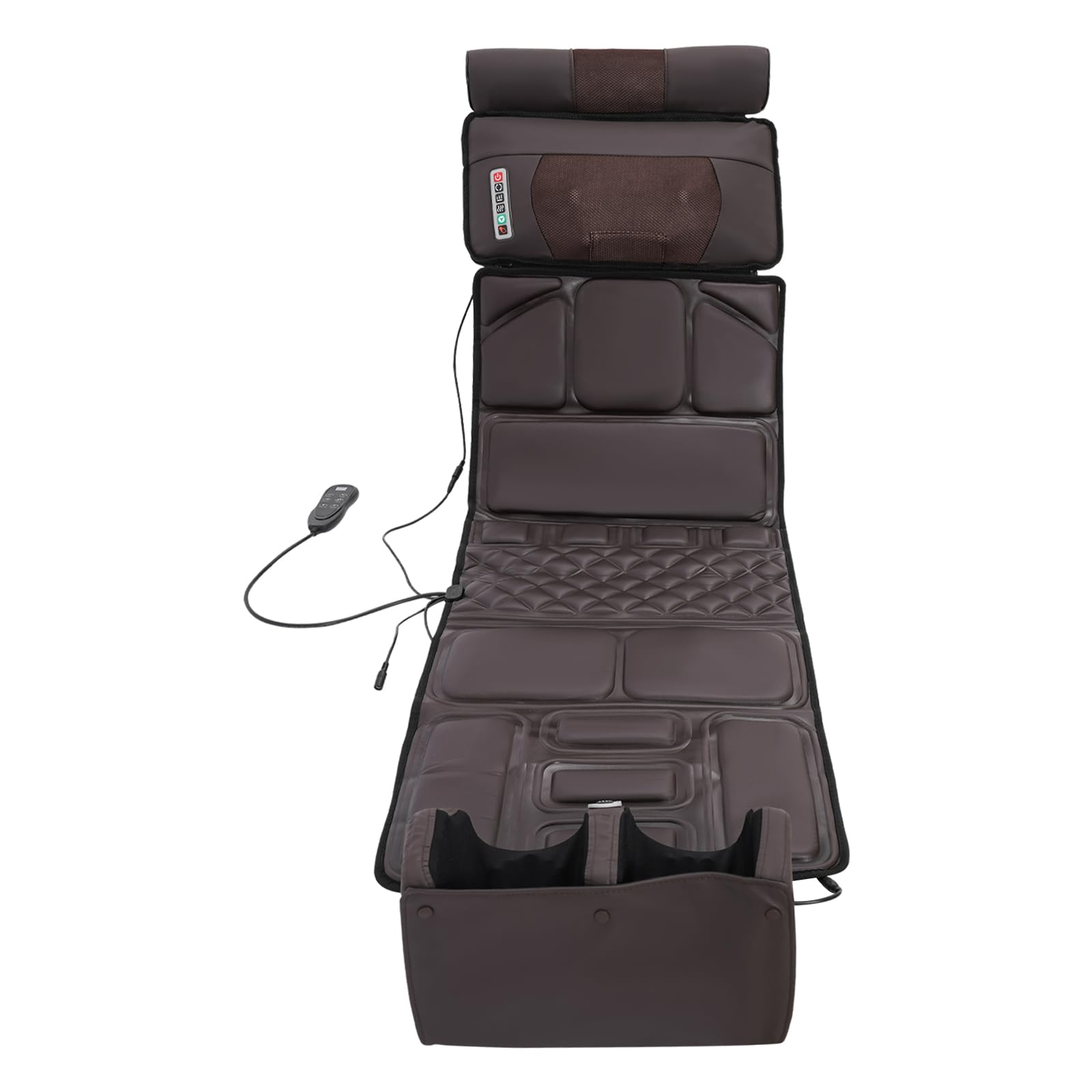 Massagematte Massage Ganzkörpermassage Rücken Massagesitzauflage Massage Shiatsu mit Fußmassagegerät Akupressurmatte für Linderung von Nacken- und Rückenschmerzen