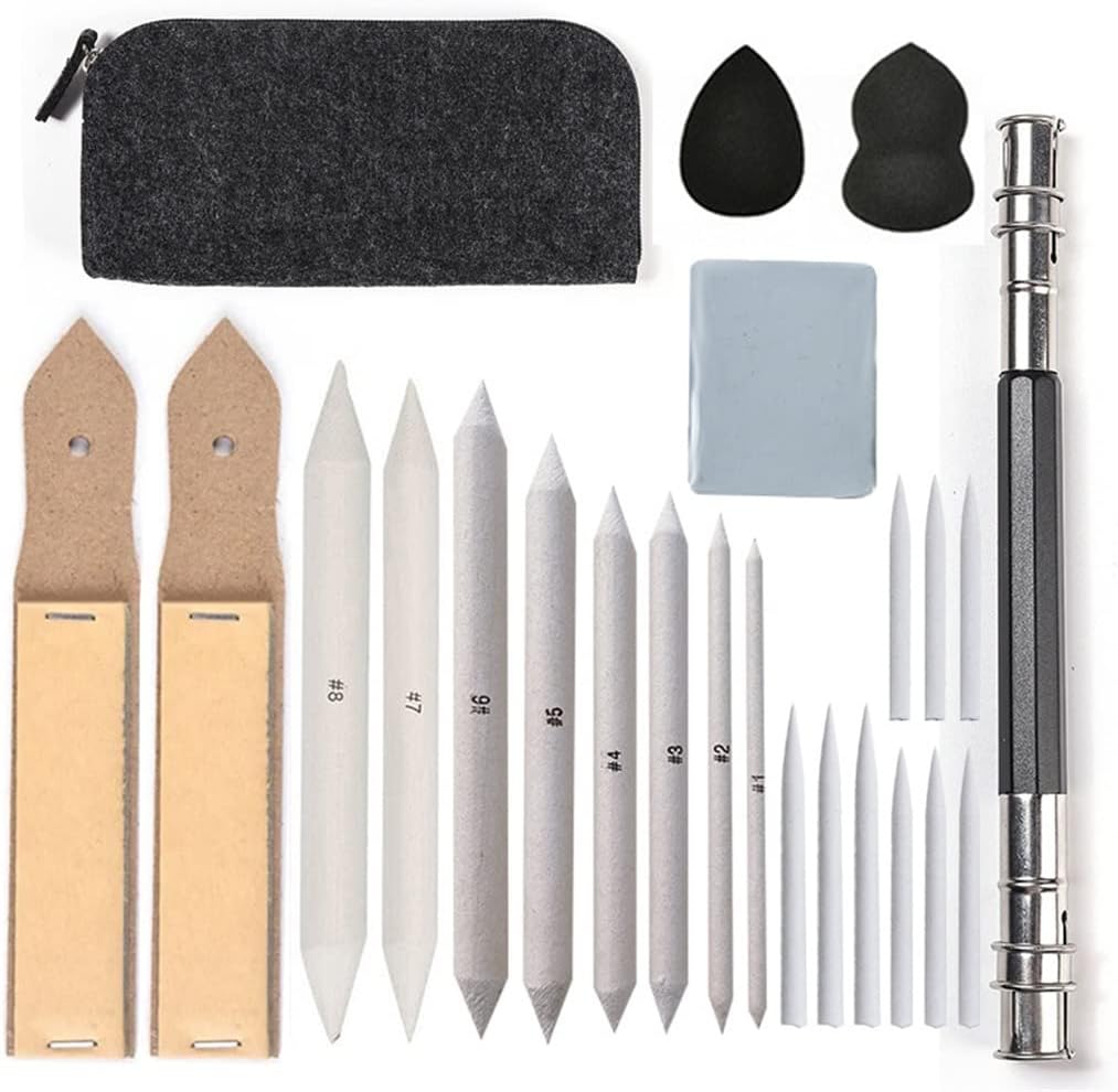 24 Pcs Sketch Drawing Set Student Sketch Drawing Tools Painting Professional Beginner Drawing Art Supplies