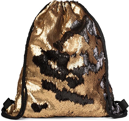 StyleBREAKER Bolsa de Deporte Hipster con lentejuellas  Mochila  de  Bolso  Unisex 02012210