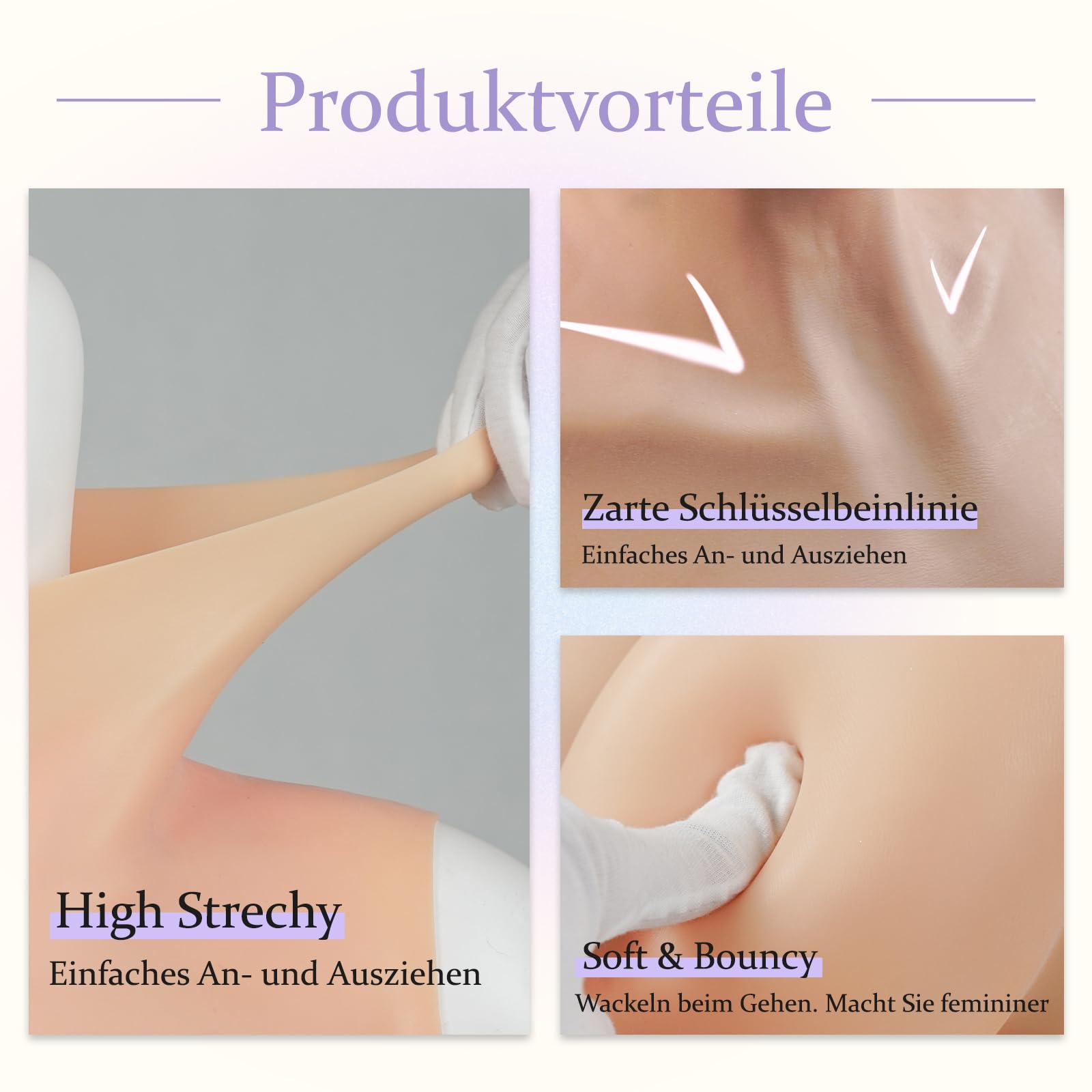 Minaky Silikon Brüste & Crossdresser Silikon Höschen aus Weichem Silikon Realistische Anzug Body Shaper Enhancer für Transgender Kleidung Drag Queen, C Cup, Mit Katheter