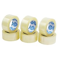 Vista 2 de Cinta de embalaje de alta calidad de 2.0 mil de 3 pulgadas x 110 yardas (24 rollos) – Cinta de embalaje transparente para envío, cinta adhesiva