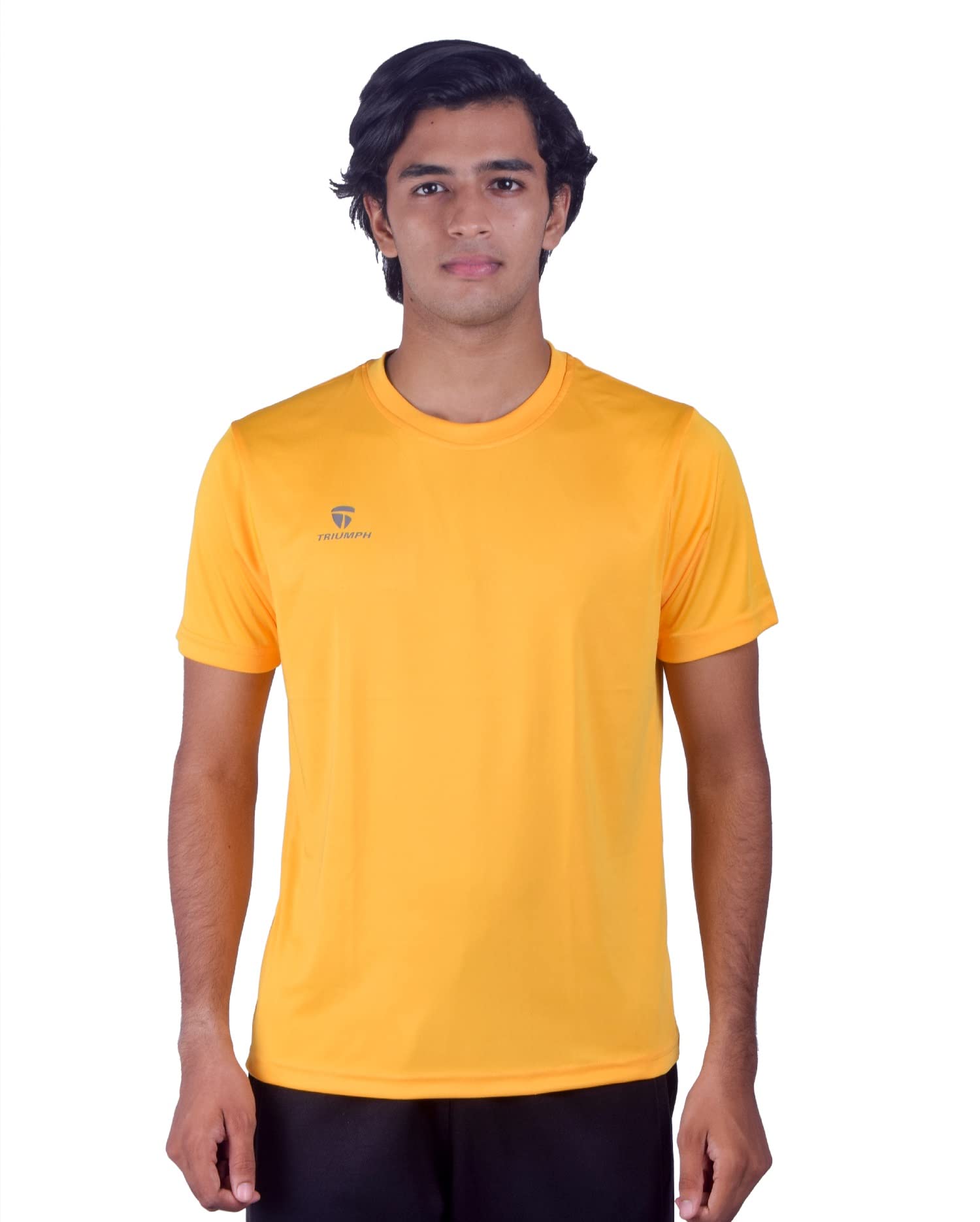 TRIUMPH Men’s T-Shirt for Sports Polyester Regular Fit Sportee Workout Activewear Fitness Gym & Running Quick Dry Round Neck Jersey Multi-Sport Half Sleeve Shirt