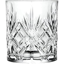 RCR Cristalleria Italiana S.p.a. Linie Melodia | Modern Glass Bitter and Spirits Glasses, 6 Crystal Glasses, 8 cl