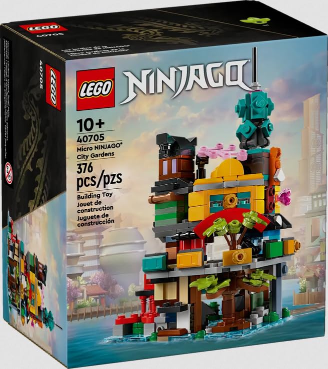 LEGO: Micro NINJAGO City Gardens (376 Pieces, 40705), Building