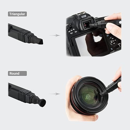 Miniatura 4 de Lápiz de limpieza de lentes compacto, cepillo limpiador de lentes para filtros de cámara, videocámaras, prismáticos, teclados, auriculares VR y más