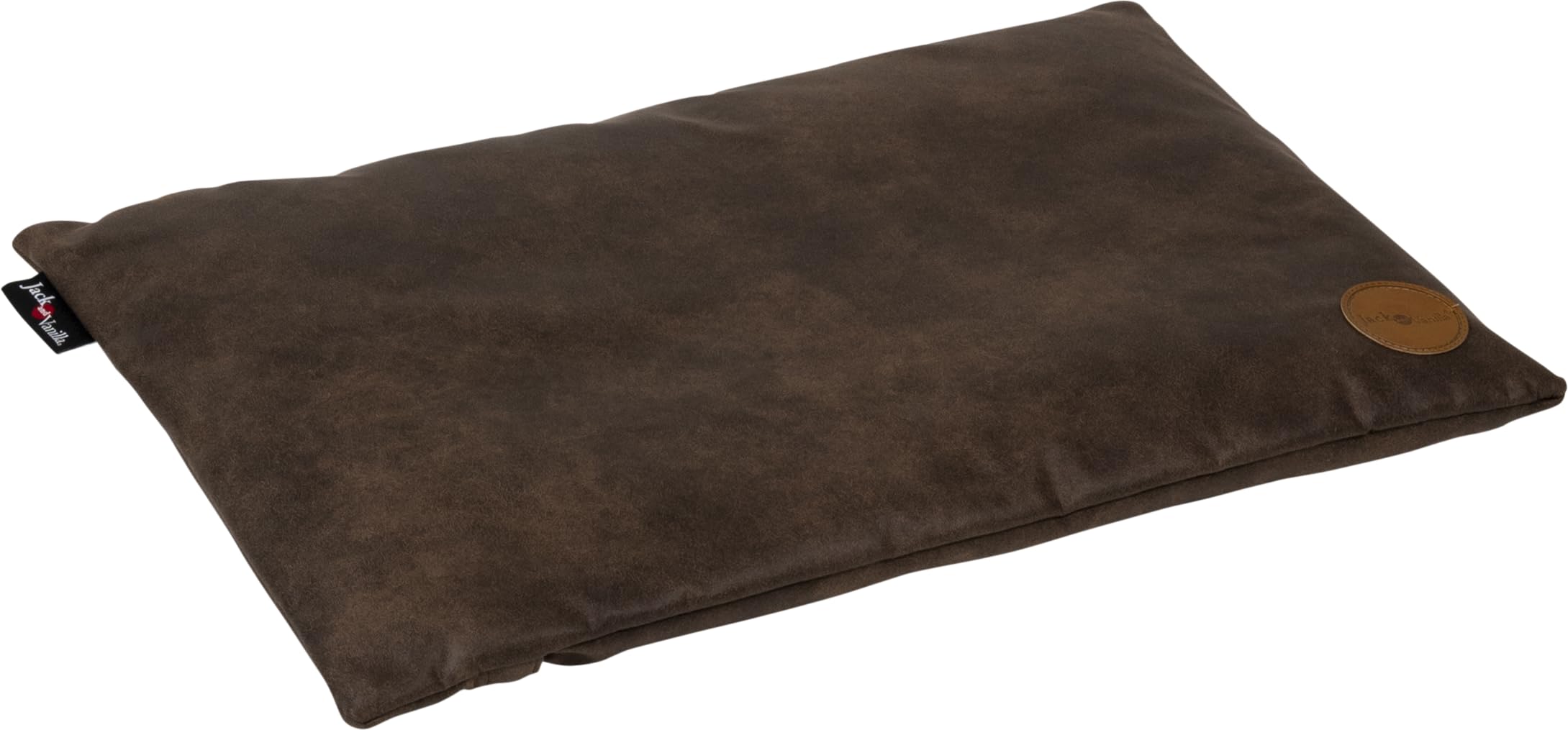 JACK AND VANILLA - Coussin de Soutien pour Chien Classy - Tapis de Cage, Couchage, Panier et Lit Durable, Tout Confort pour Petits à Grands Chiens - Couleur Bark, S, 58 x 40 cm