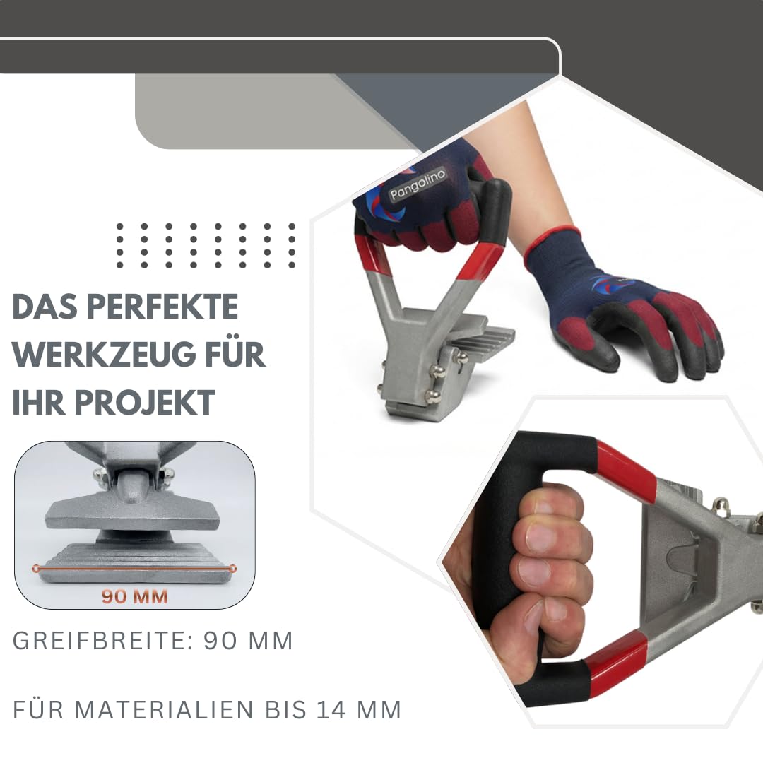 Pangolino Set di 2 artigli di fissaggio premium [90 mm] per tappeti – rimuovere facilmente il tappeto [set da 2]