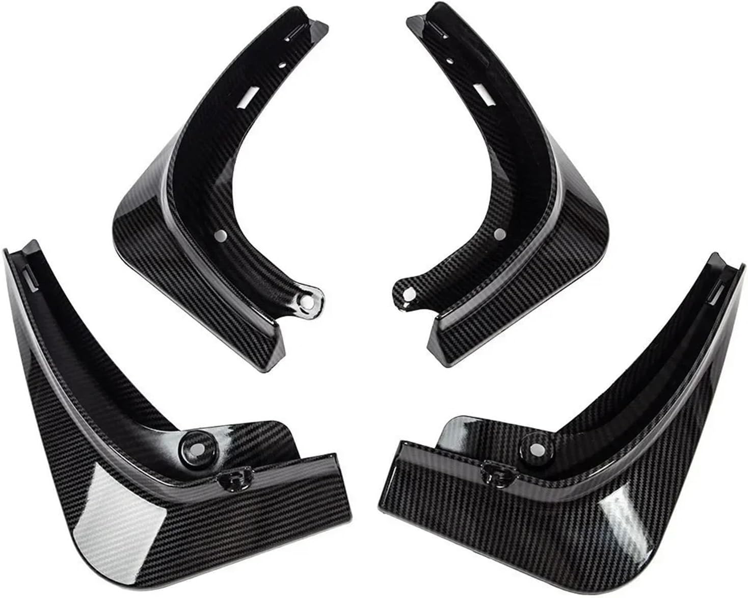 Mud Flaps Fit for Model 3 Y 2017-2021 2022 2023 ABS Splash Guards 4Pcs/Set Black White Carbon Fiber Pattern Pattern Color(Y Carbon Fiber)