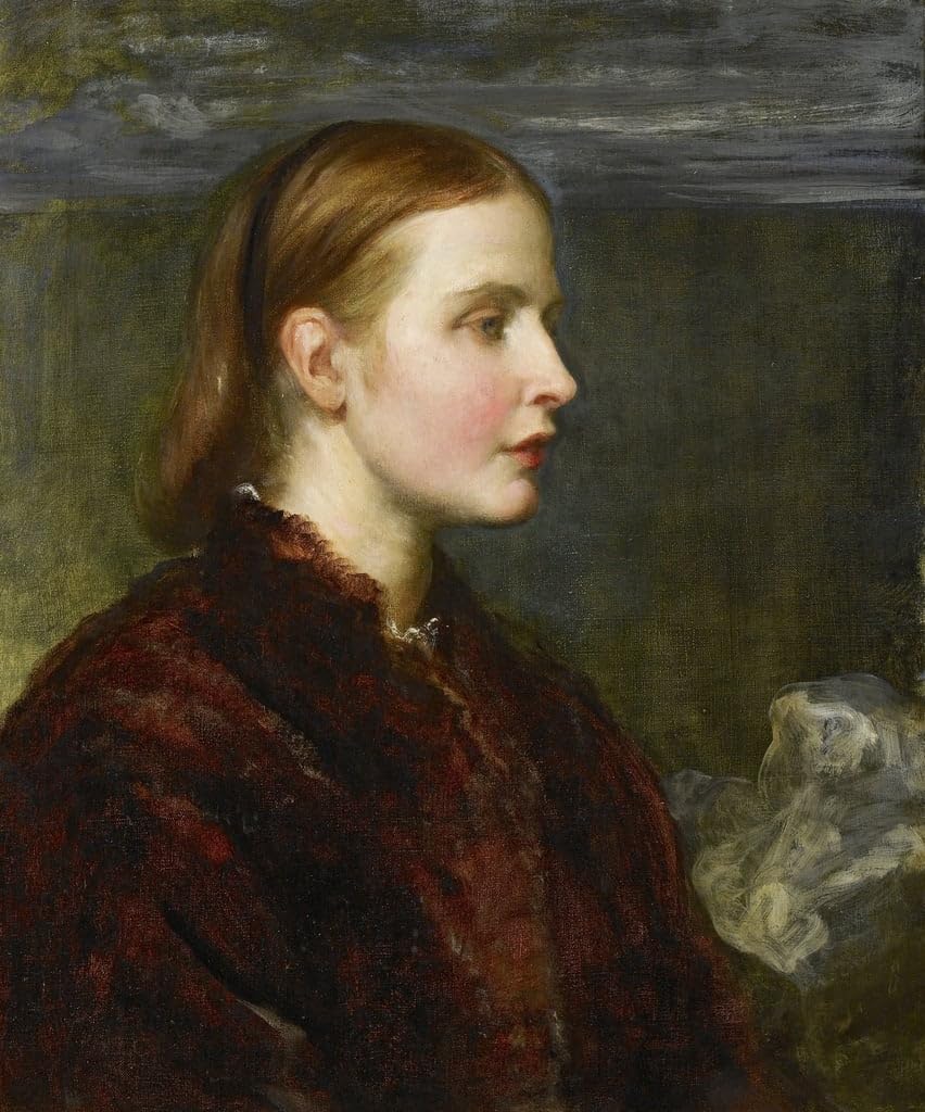Cuadro en lienzo de Eliza Ann Ogilvy de George Frederick Watts, pintura de pared de 60x90 cm 5