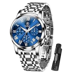 Blue Dial+Silver Band