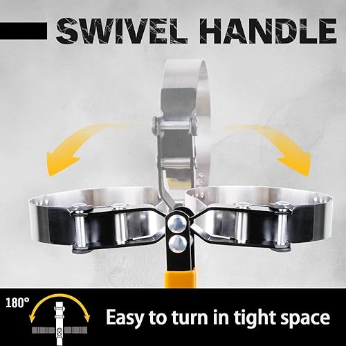 Miniatura 12 de ELEAD Juego de llaves de filtro de aceite ajustables, alicates de filtro de aceite de 9 y 12 pulgadas, herramientas de extracción de filtro